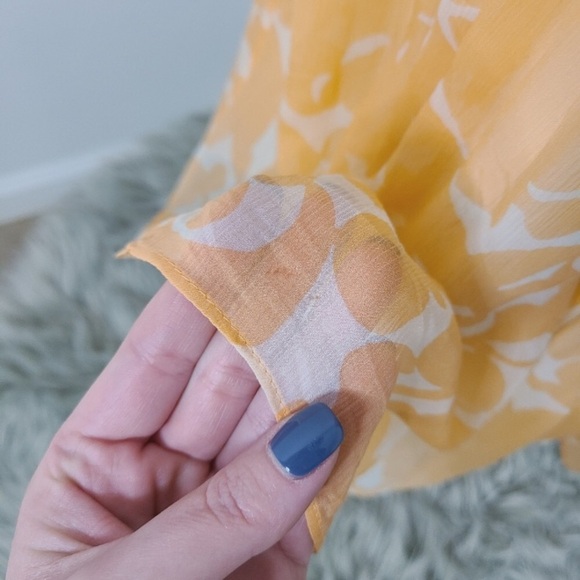 J. CREW Vintage Silk Chiffon Floral Strapless Dress - Picture 12 of 13